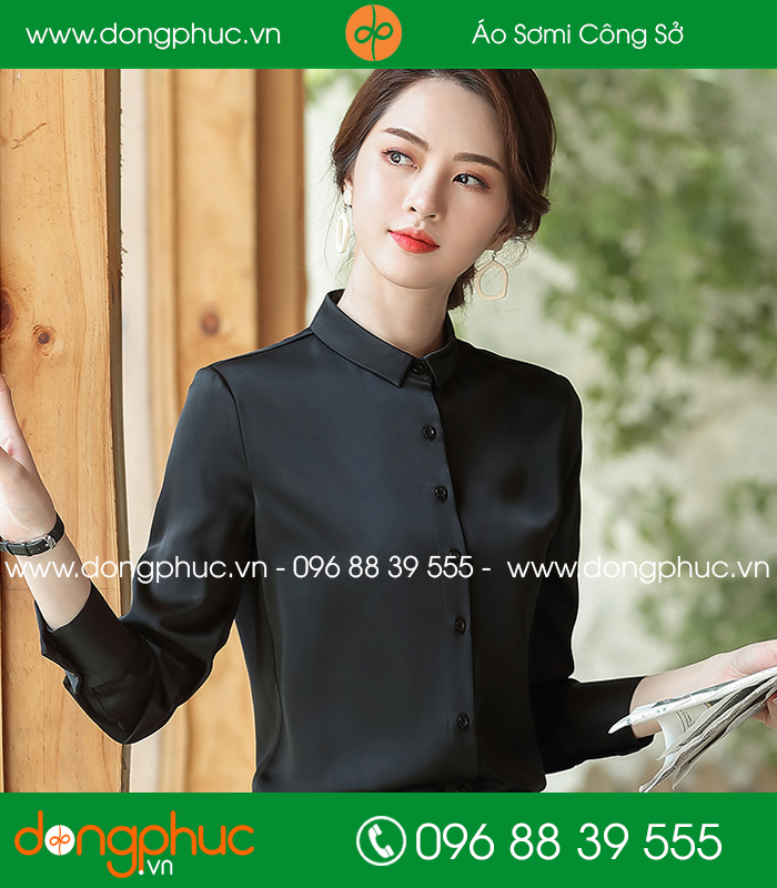 Đồng phục áo sơ mi màu đen